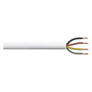 0.5mm 4 Core PVC Flex Cable White Round 2184Y - 25m