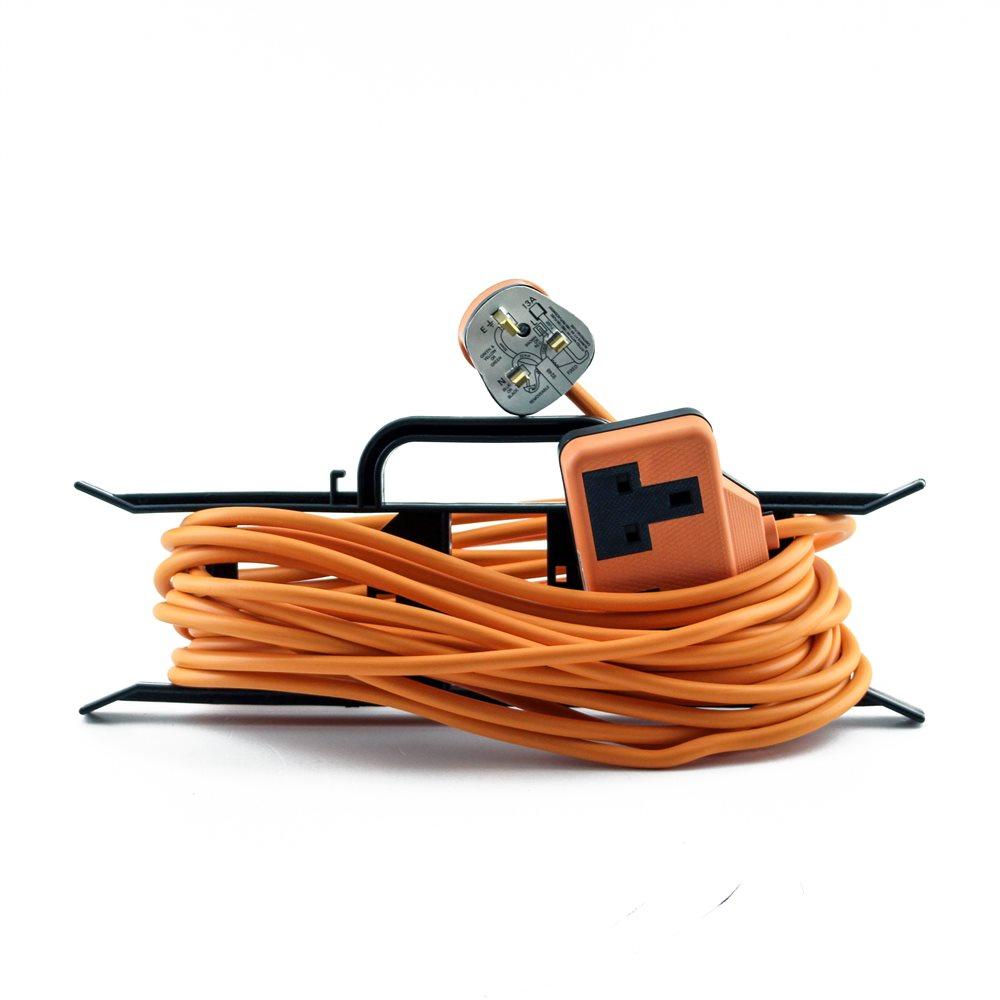 2G Orange Trail Plug Extension Lead on H Frame - 20m