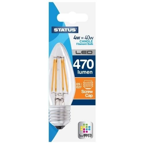 4W Candle LED Filament Bulb - Bayonet Cap