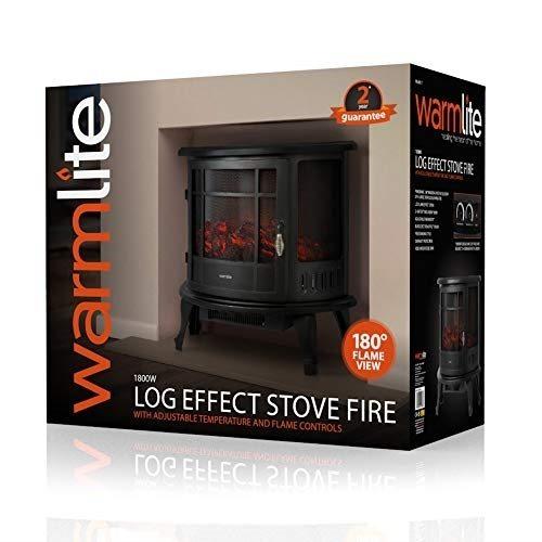 1.8kW Log Effect Stove with Flame Adjustment and Temperature Control