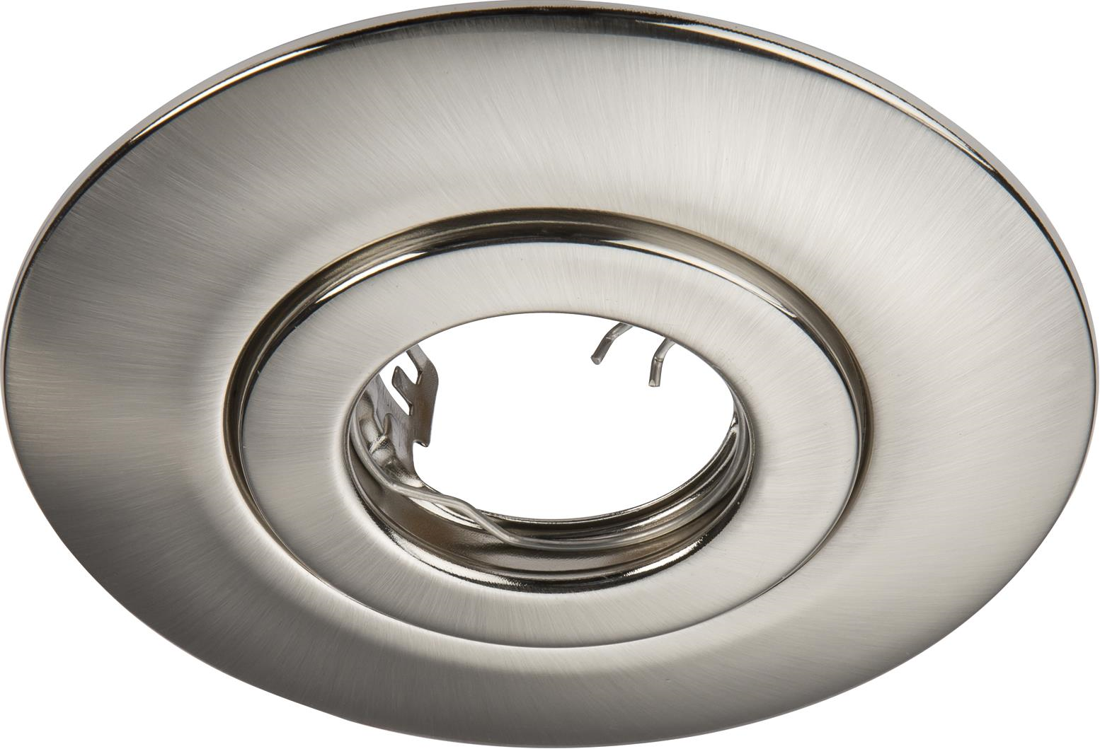 Recessed Downlight Hole Converter Kit - Brushed Chrome