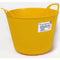 40 Litre Heavy Duty Flexi Flexible Garden Container Storage Bucket Tub - Yellow