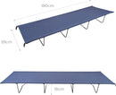 4 Legs Folding Camping Bed, Blue