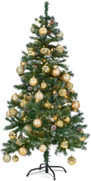 Artificial Green Christmas Tree with Snow Tips & Cones - 6ft