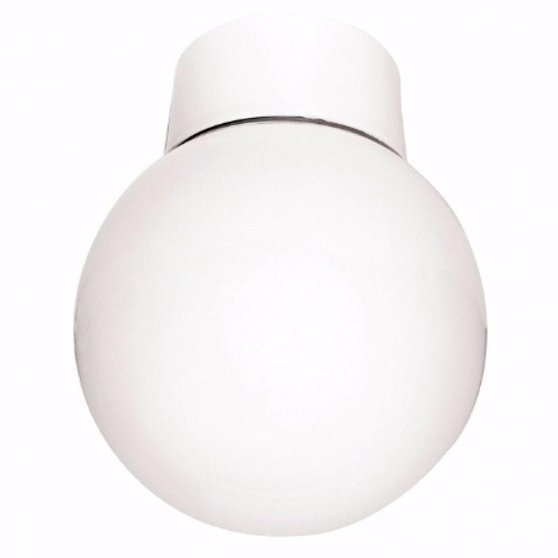 60W Opal Glass Bathroom Globe Ceiling Light