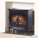 StockBridge 2kW Optiflame Electric Stove - Black (2018 Model)