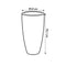 Pure 40cm Soft Round High Plastic Indoor & Outdoor Plant Pot - Anthracite