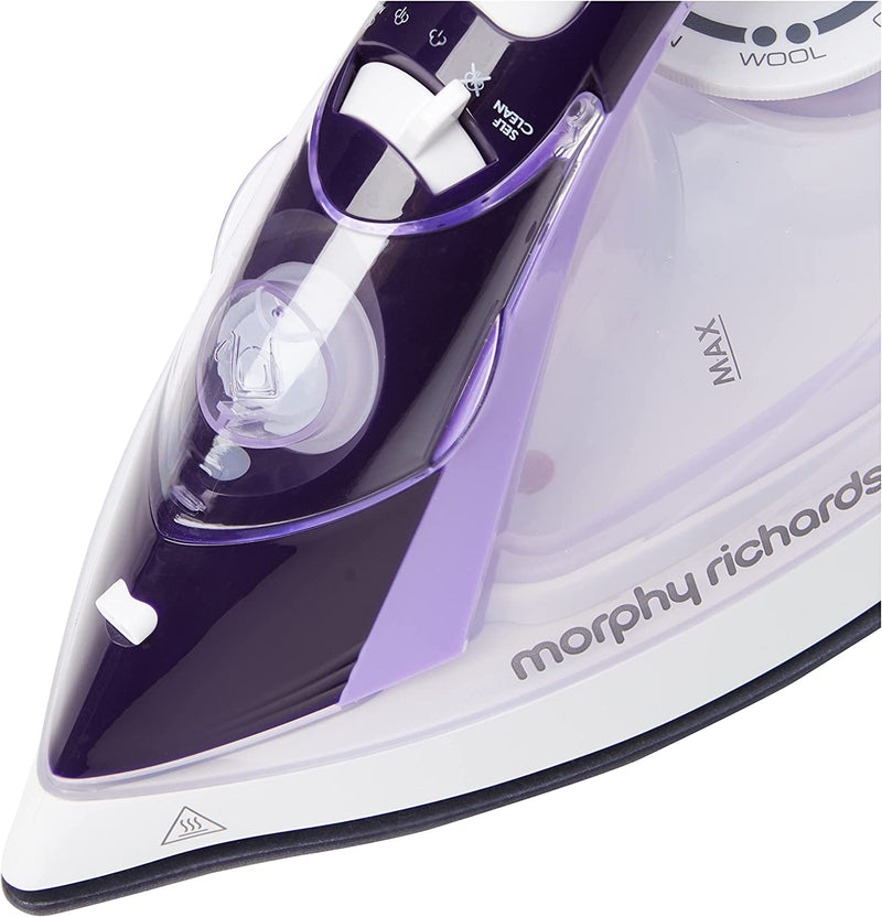 2400W Crystal Clear Steam Iron, Amethyst