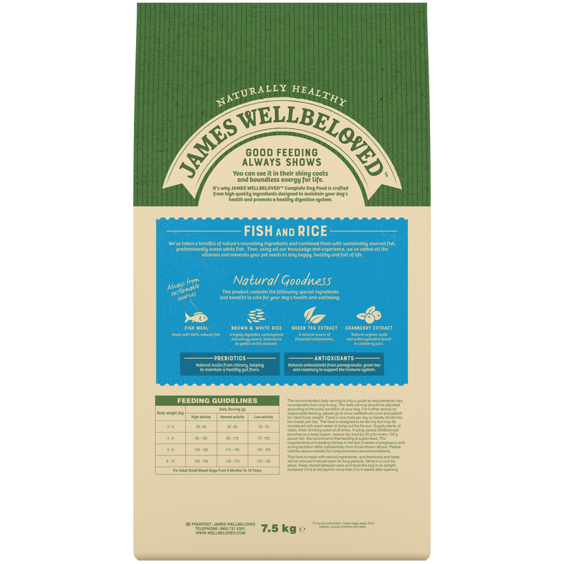 Adult Small Breed Fish & Rice 7.5kg