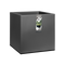 Elho Vivo Matt Finish Square Wheels 40 - Planter - Living Black - Indooroutdoor! - L 39.00 x W 39.00 x H 41.00 cm