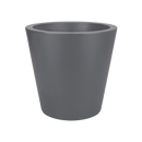 Pure 50cm Straight Round Plastic Indoor & Outdoor Plant Pot - Anthracite