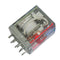 Plug-in 2 Pole 8 Pin 115V AC Industrial Square Terminal Relay