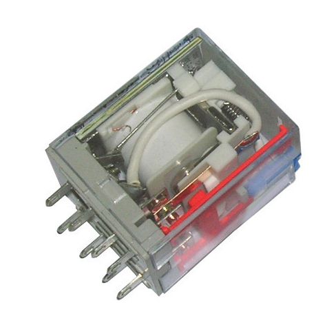 Plug-in 2 Pole 8 Pin 115V AC Industrial Square Terminal Relay