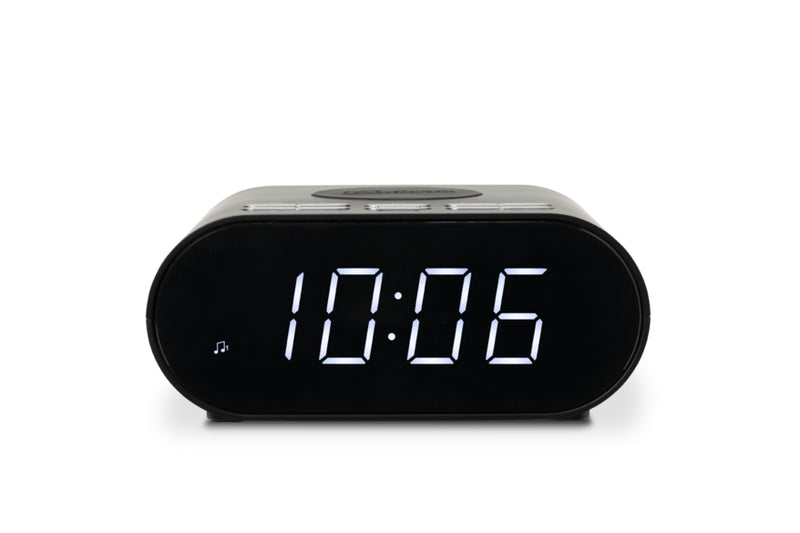 Ortus Charge FM Radio Controlled Clock - Black