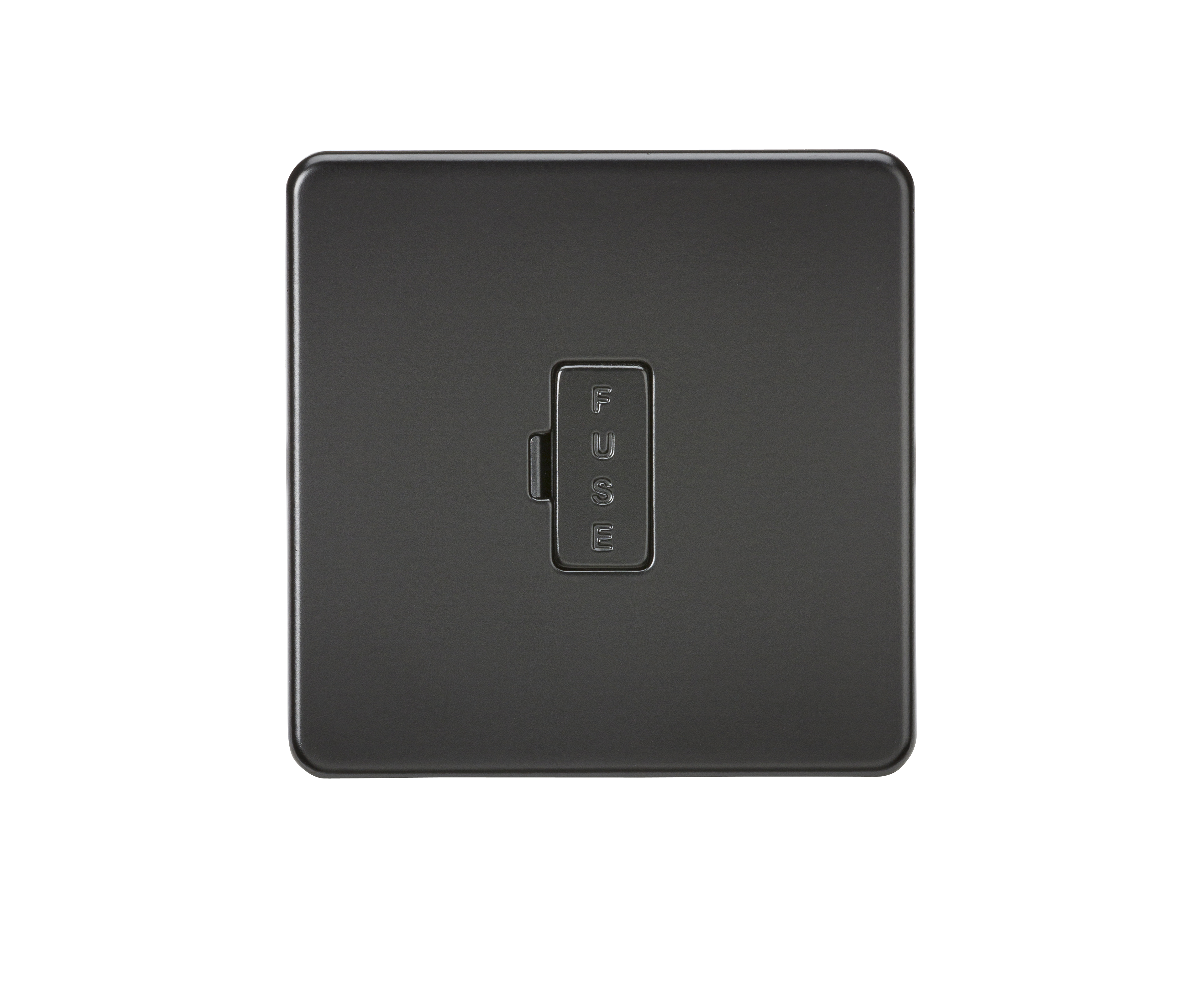 Screwless 13A Fused Spur Unit - Matt Black