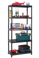 Self Assembly Ventilated Plastic Shelving Unit - 5 Shelf