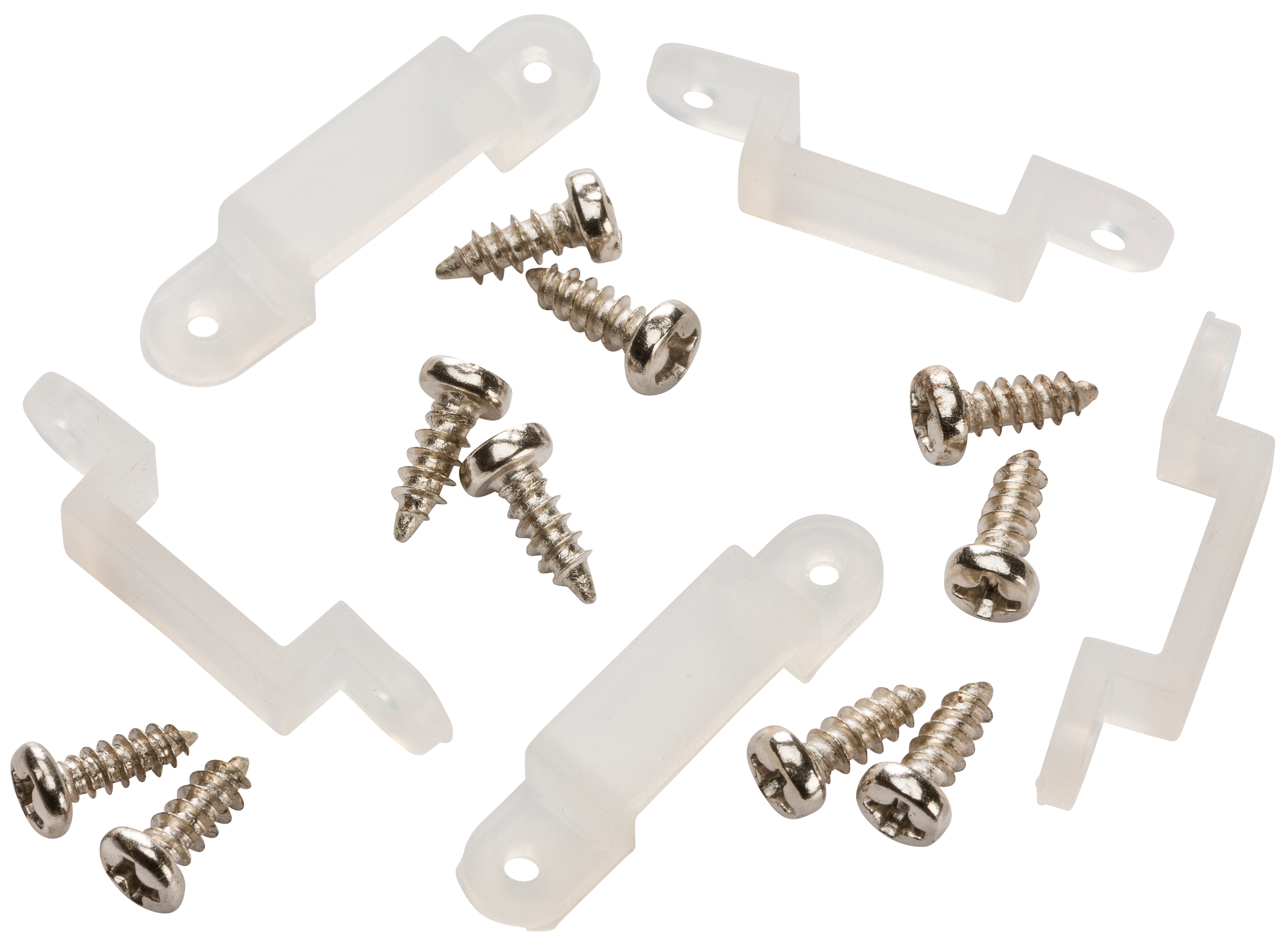 LED Flex IP67 Fixings Kit Rope Undercabinet Lighting Clips