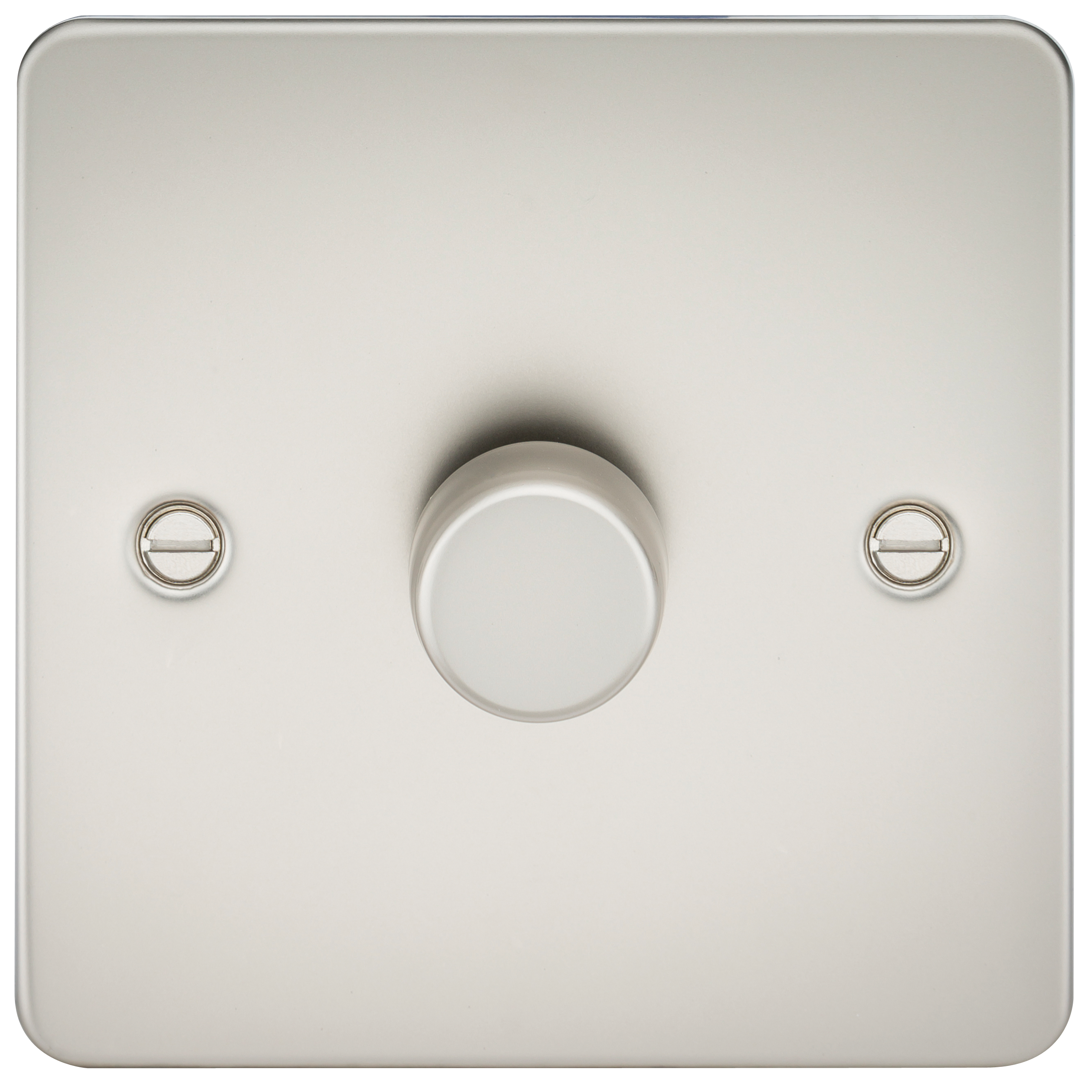 Flat Plate 1G 2 way 10-200W (5-150W LED) trailing edge dimmer - Pearl