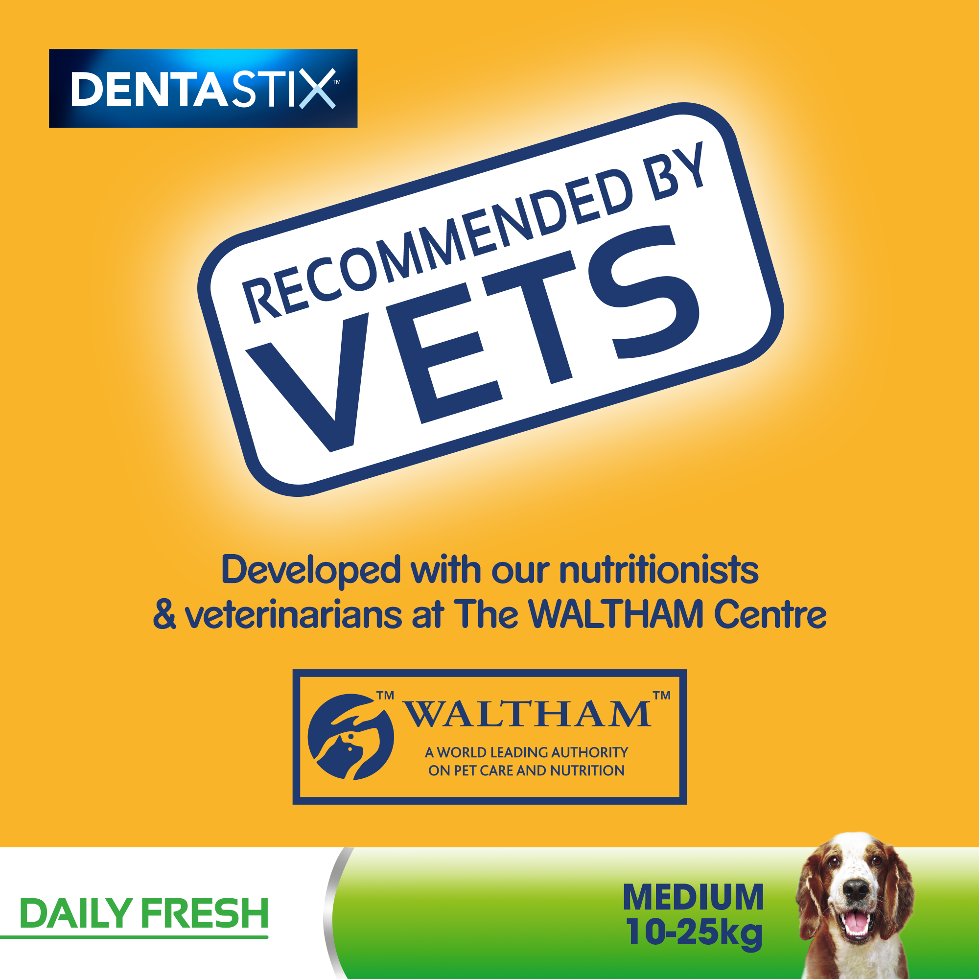 Dentastix Fresh Daily Dental Chews Medium Dog 28 Sticks x 4 Pack