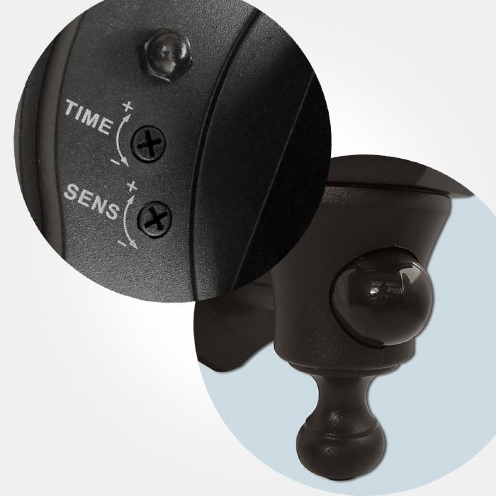 60 Watt Lantern with 110� PIR - Black