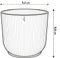 Vibes Fold 9cm Mini Round Plastic Indoor Plant Pot - Silky White