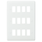 Curved edge 12G grid faceplate