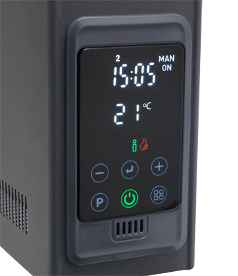 3kW Smart Convector Heater - Black