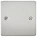 Flat Plate 2G blanking plate - brushed chrome