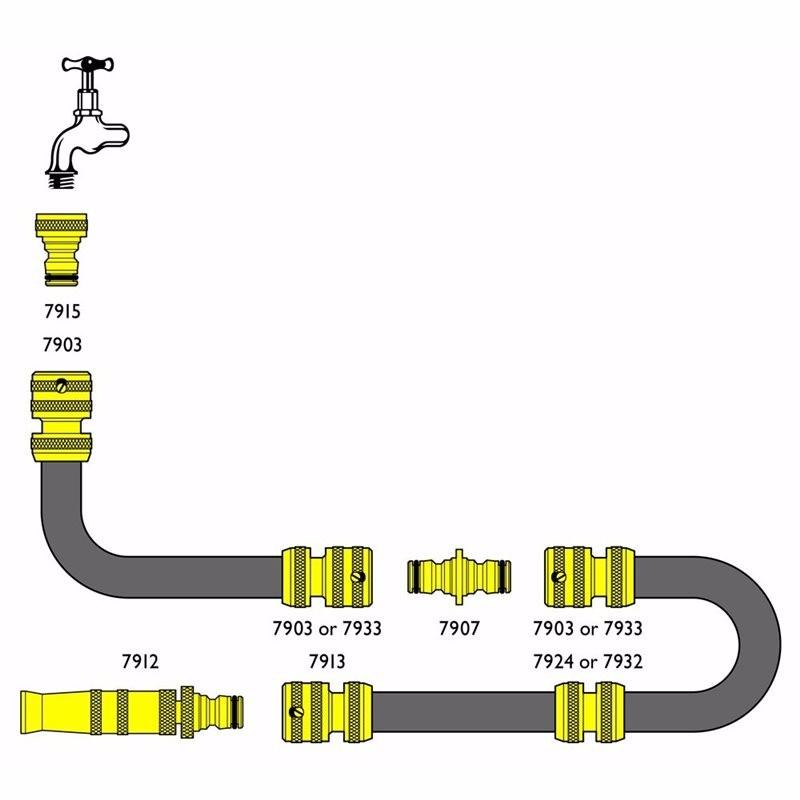 1/2 Brass Female Hose Adaptor Connector