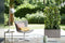 Vivo 90cm Long Plastic Indoor & Outdoor Planter with Wheels - Matt Warm Grey