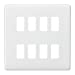 Curved edge 8G grid faceplate