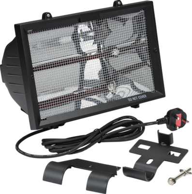 1300W Outdoor Infrared Heaters - Black