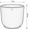 Vibes Fold 7cm Mini Round Plastic Indoor Plant Pot - Butter Yellow