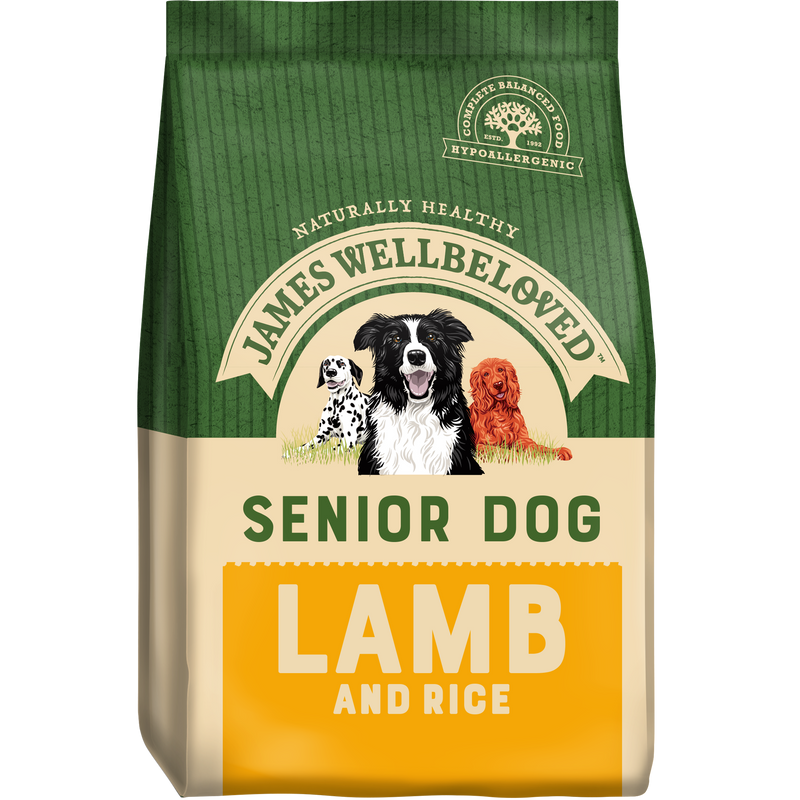 Complete Dry Senior Dog Food - Lamb & Rice - 7.5KG