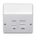 NTE5 Compatible ADSL Broadband Faceplate Splitter Adaptor Socket