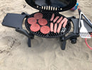 Portable Table Top Gas BBQ With Cast Iron Grill Barbecue Plate