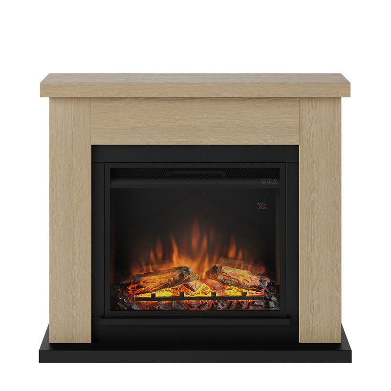 Frode Electric Fireplace, Natural Oak, Mantel Only