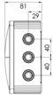 Combi 1210/5 57A Grey IP66 Weatherproof Junction Adaptable Box Enclosure With 5 Way Connector