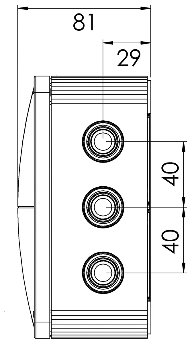 Combi 1210/5 57A Grey IP66 Weatherproof Junction Adaptable Box Enclosure With 5 Way Connector