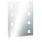 Illuminated Decorative Rectangular Bathroom Wall Mirror IP44 Rated