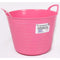 40 Litre Heavy Duty Flexi Flexible Garden Container Storage Bucket Tub - Pink