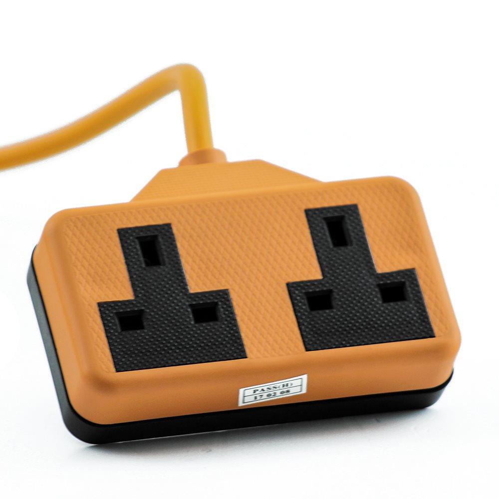2G Orange Trail Plug Extension Lead on H Frame - 1m