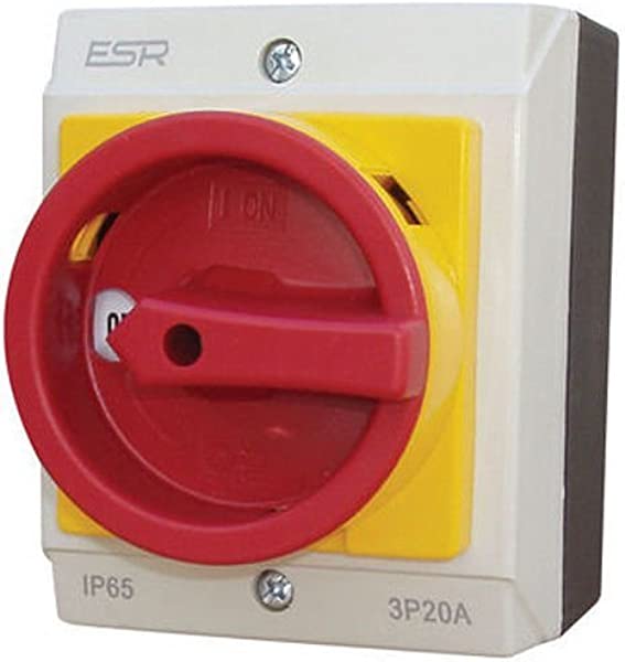 20A 3 Pole 230V-415V Mini Compact IP65 Industrial Rotary Isolator