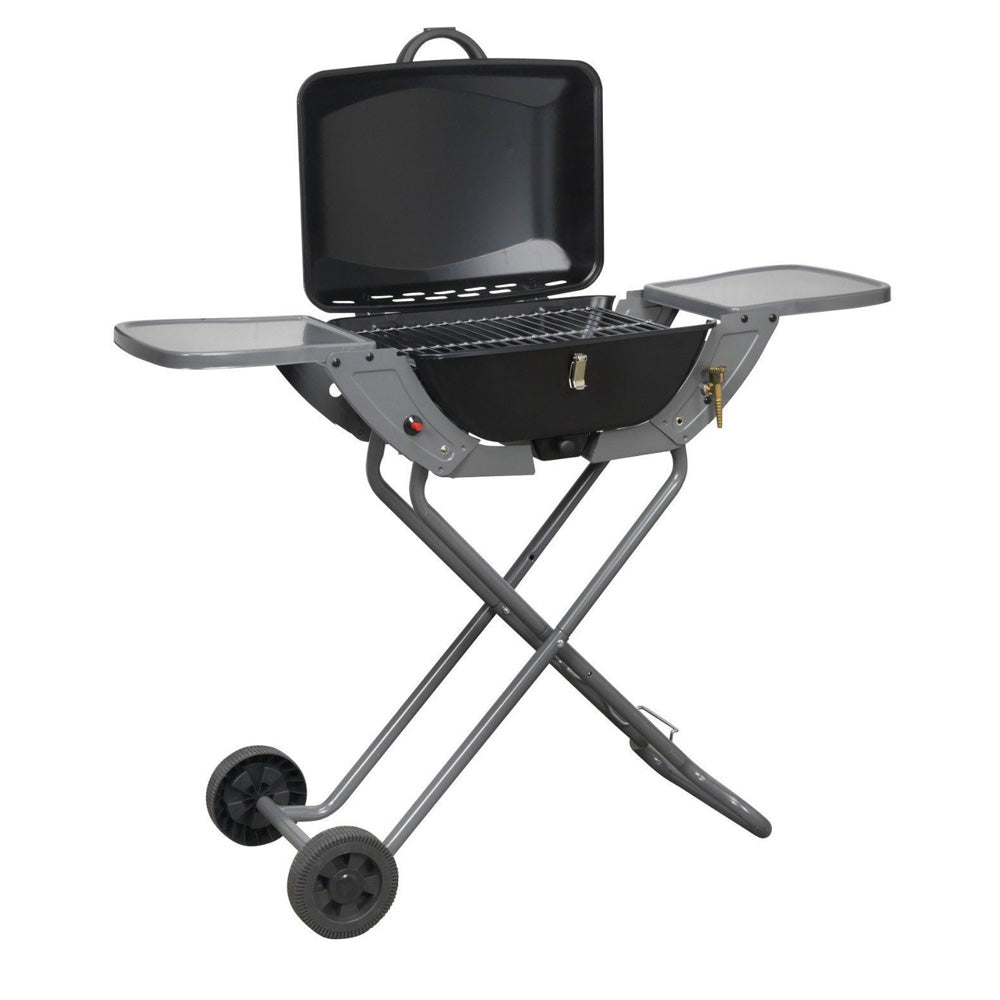 Portable Propane/Butane Folding Gas Barbecue With Wheels & Handle