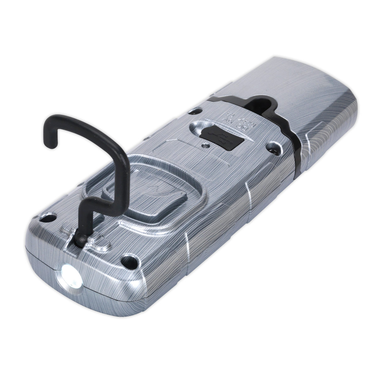Rechargeable LED 360 Inspection Lamp - Brushed Aluminium