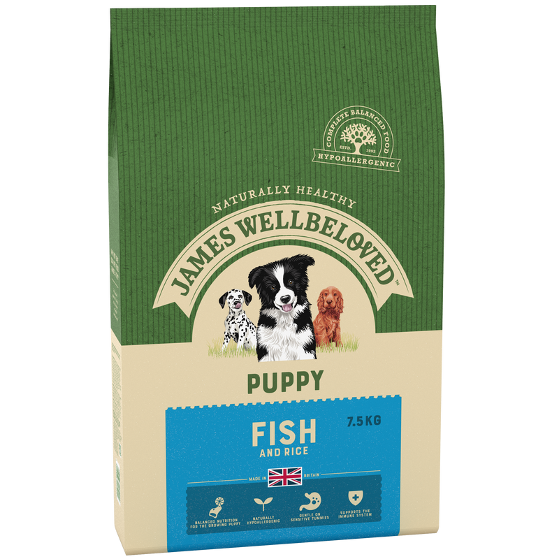 Complete Dry Puppy Food - Fish & Rice - 7.5KG