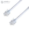 High Speed White RJ11 to RJ11 ADSL Telephone Broadband Modem Computer Cable - 2m