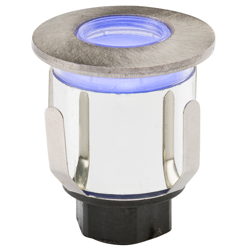IP65 0.6W LED Mini Walk Over Ground Light With 3 Bezels - Blue