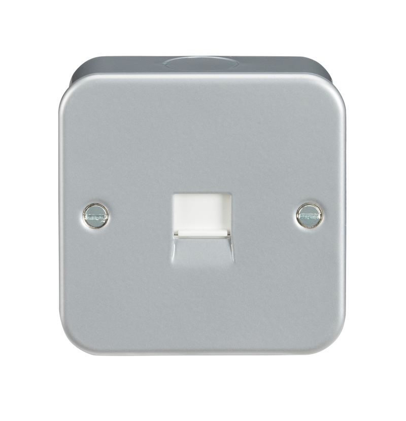 Metal Clad Telephone Master Flush Wall Socket