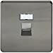 Screwless Black Nickel RJ45 Network Outlet Wall Socket